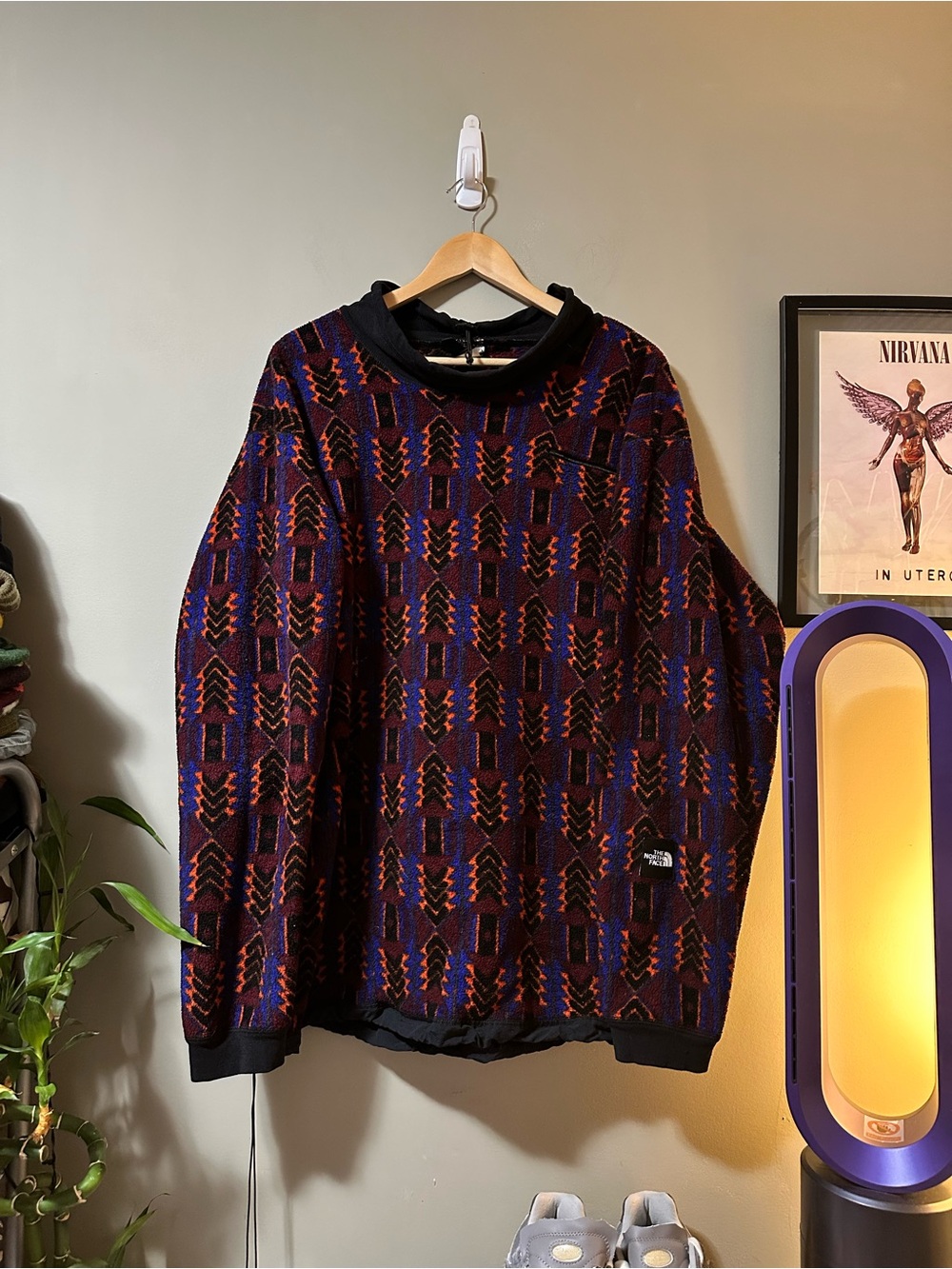 Vintage The North Face Aztec Fleece Pullover Size XL